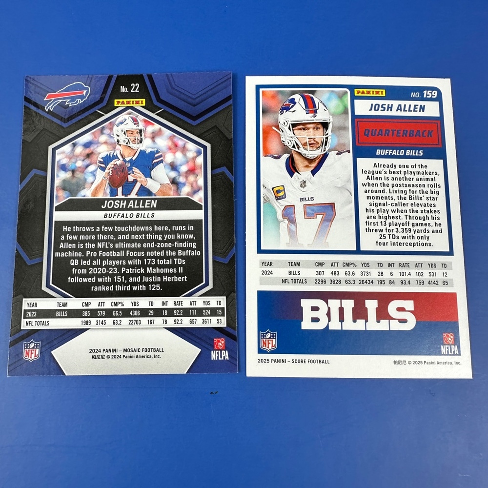 Josh Allen Bills w/ James Cook, Hawes/Bosa Lot of 19 - Picture 5 of 15